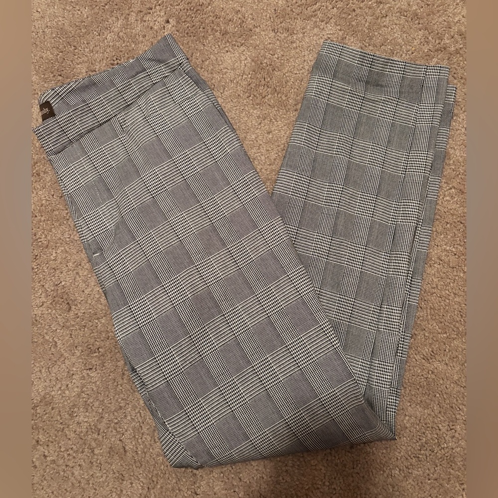 Crosby Houndstooth Straight Leg Dress Pants